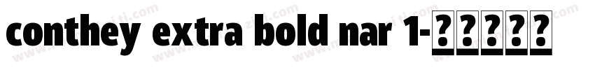 conthey extra bold nar 1字体转换
